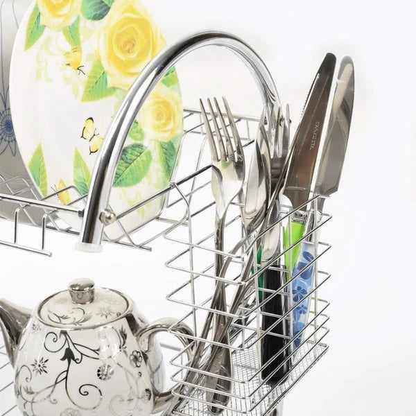 Better Chef 16  2-Level Chrome-Plated S-Shaped Dish Rack