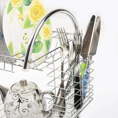 Better Chef 16  2-Level Chrome-Plated S-Shaped Dish Rack