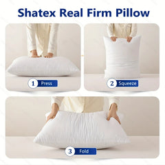 White Queen Size Extra Firm-pillow 2000