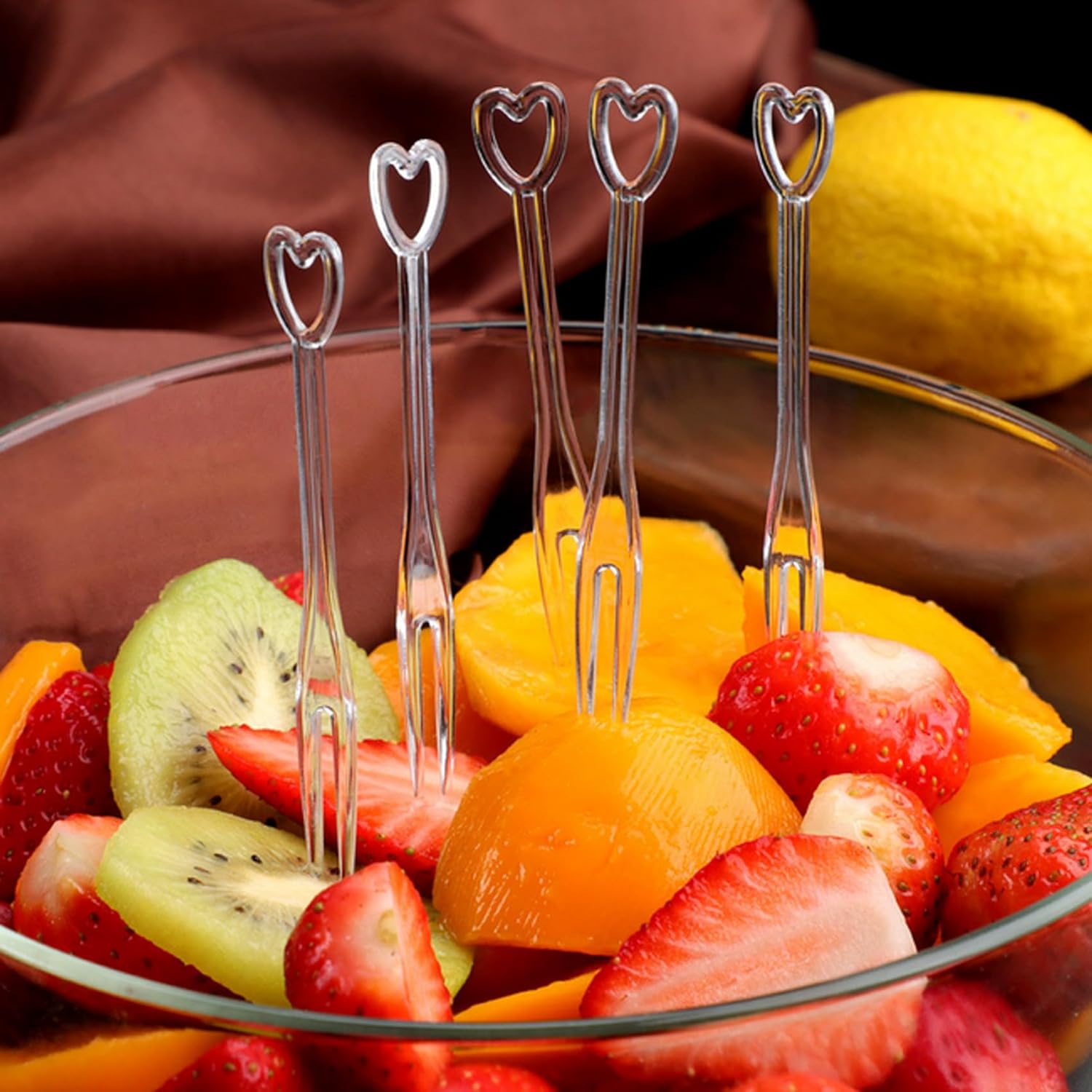 200pcs Disposable Plastic Mini Tasting Forks For Fruits, Desserts, Cheese Cubes, Snacks