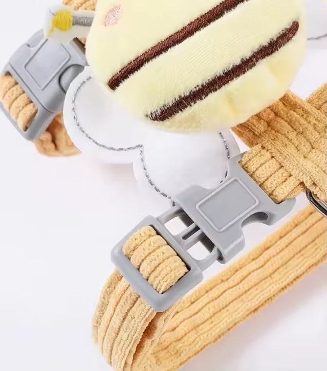 Kitten Harness Vest With Wing Decoration, Strap Set For Cats And Small Dogs, Adjustable Pet Cat Harness Accessories