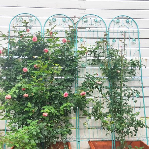 4 Pack Metal Garden Trellis 86.7" X 19.7" Rustproof Trellis For Climbing Plants Outdoor Flower Support