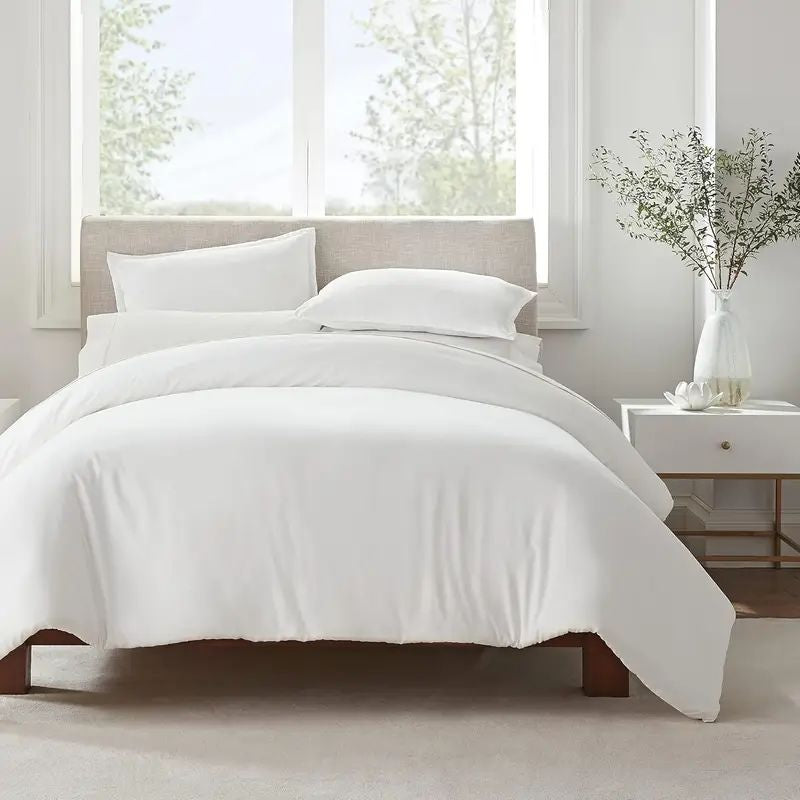 Serta Simply Clean Pleated Duvet Cover