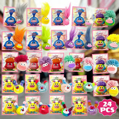 Valentines Day Gifts For Kids Classroom 24 Pack Valentines Mini Animal Toys Keychains Bulk For Boys Girls Classroom Exchange Party Favor School Teacher Student