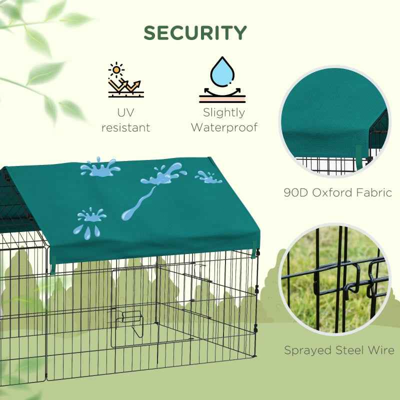 Small Animal Playpen With Roof For Rabbits, Chicken, Chinchillas