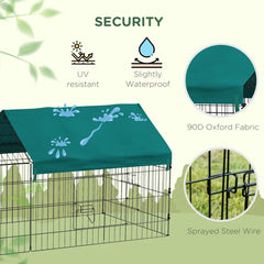 Small Animal Playpen With Roof For Rabbits, Chicken, Chinchillas