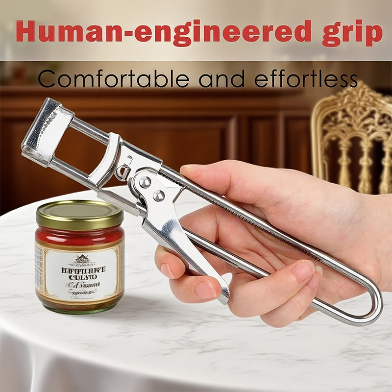 Multifunctional Adjustable Can Jar Opener Opener For Weak Hands, Stainless Steel Jar Lid Opener Bottle Opener Tool For Seniors With Arthritis Stainless Steel Multi Kitchen Portable Metal Utensils Gl