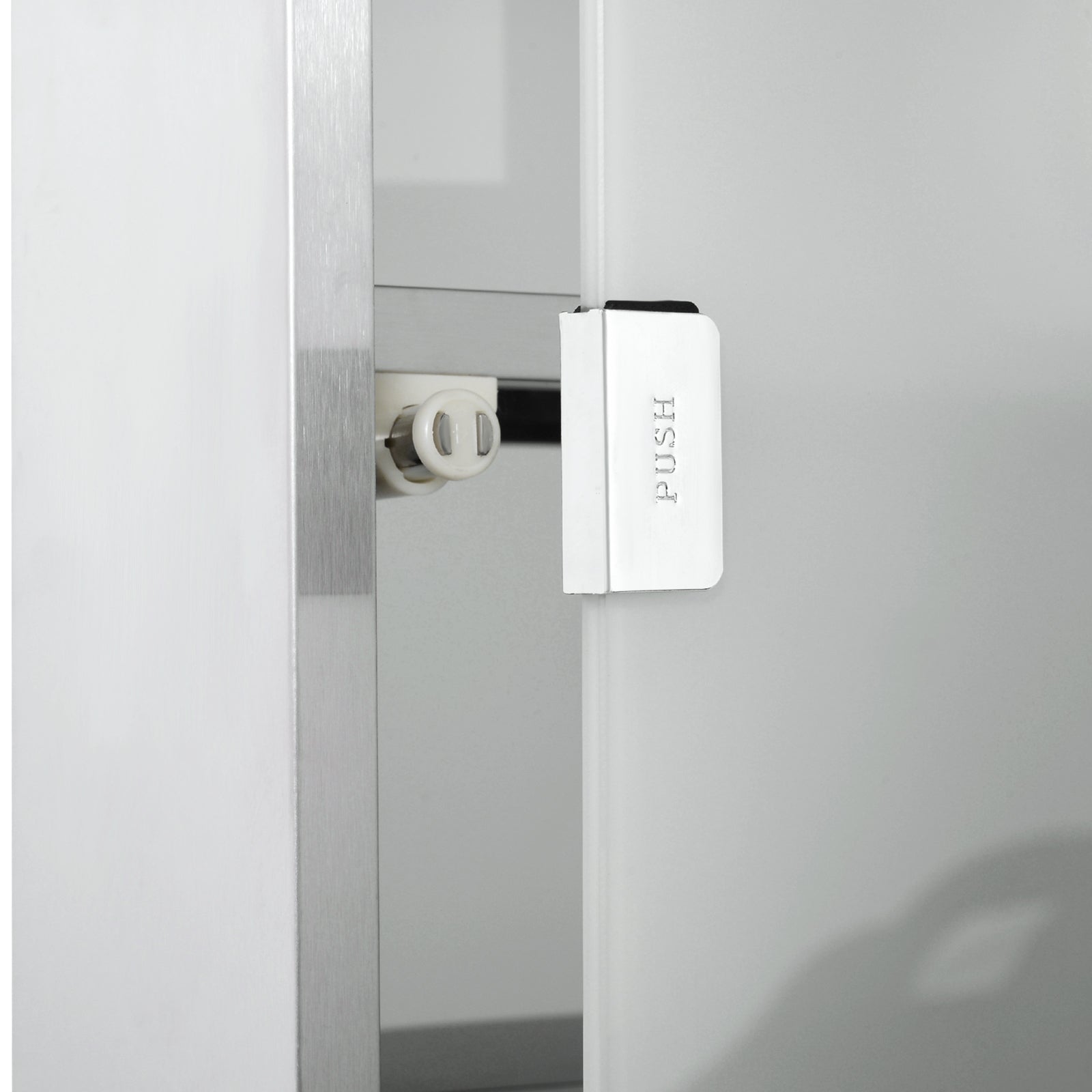 12" x 24" Lockable Medicine Cabinet, 4 Tier Stainless Steel Medical Wall Box with 2 Keys and Shelves for Bathroom