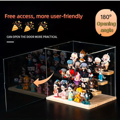 The Ins-style Blind Box Storage Box Uses Food-grade Material, With Adjustable Partitions And Transparent Display Design