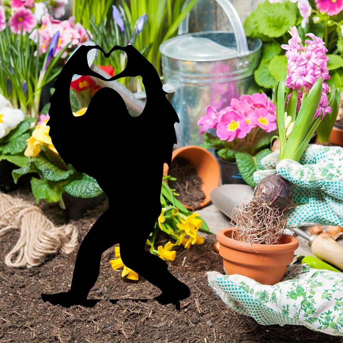 Viral Bigfoot Garden Statue - Funny Cartoon Sculpture For Lawn & Pati