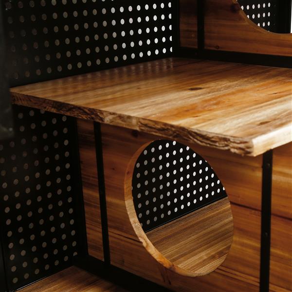 55.12 Inch Spacious Cat House With Tempered Glass, Prohibited Platform Temu