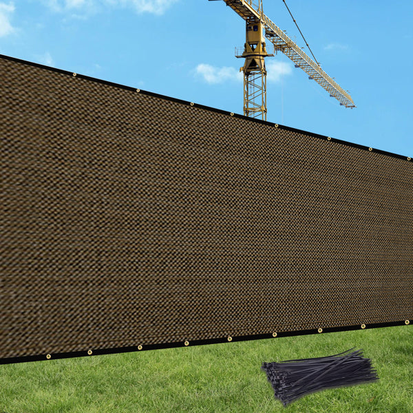 5'X25' Brown HDPE Fence