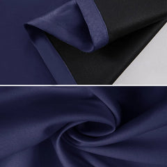 Rod Pocket Thermal Insulated With Coated Lining 52 In. W X 63 In. L Indoor Blackout Curtains,2 Colors Available,Set Of 2