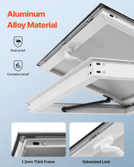 60x36in Concession Stand Serving Window Food Truck Service Awning Aluminum Alloy