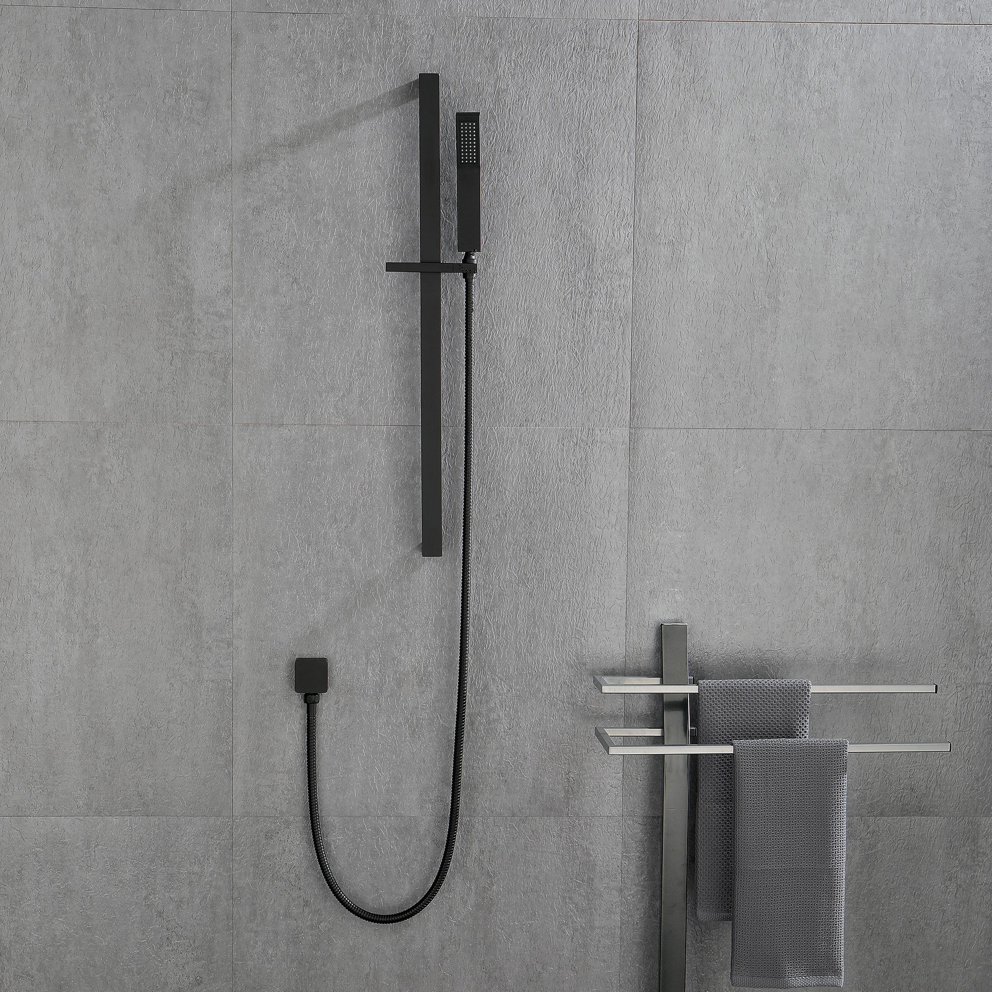 Environmentally Friendly Handheld Showerhead With 28 Inch Slide Bar And 59 Inch Hose