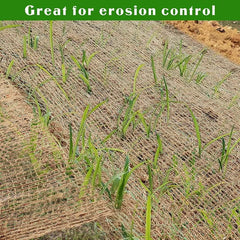 4ft*60ft Coconut Fiber Slope Protection Netting An Environmentally Friendly And Durable Soil Protection And Landscaping Solution.