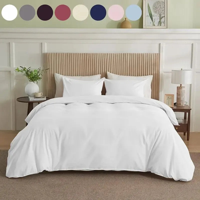 Serta Simply Clean Pleated Duvet Cover Twin