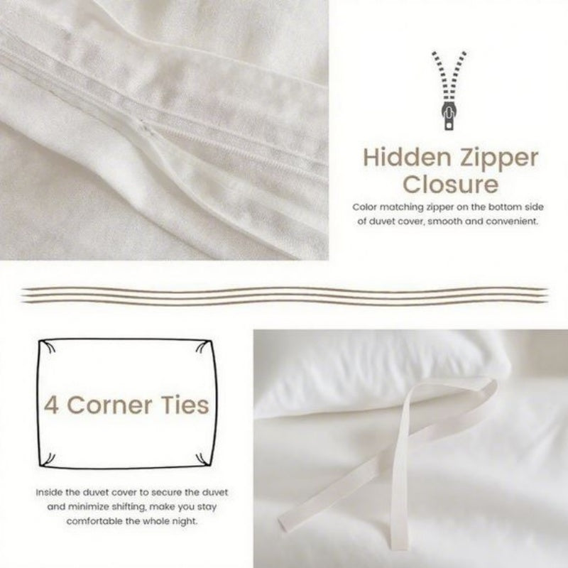 Serta Simply Clean Pleated Duvet Cover