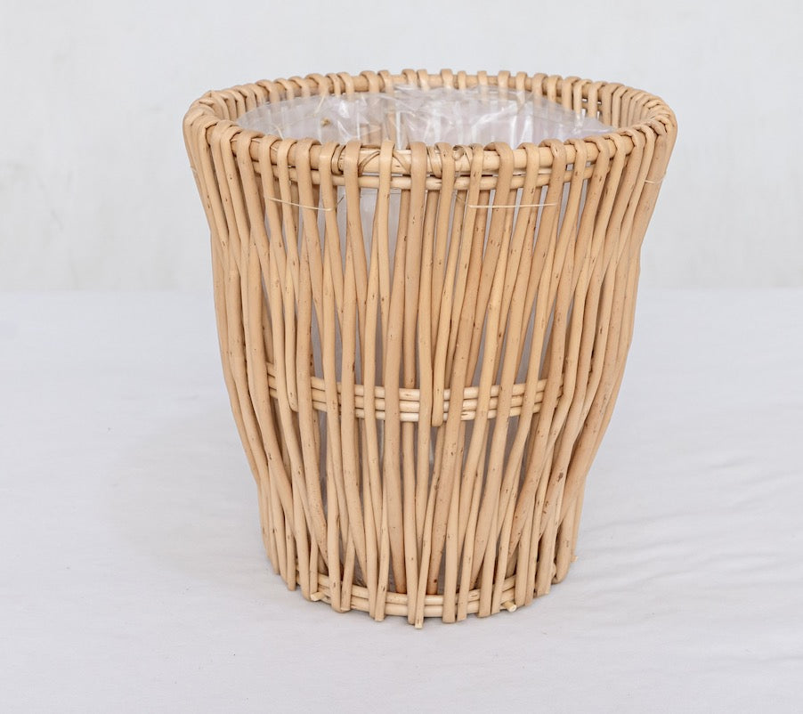 Handmade Willow Wicker Planter Basket Boho Rustic Home Decor