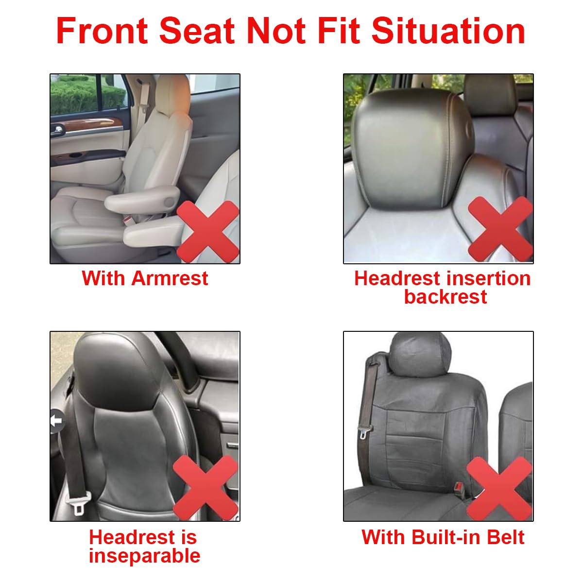 Front Car Seat Covers, 2 Pcs Polyester Bucket Seat Protectors, Soft And Breathable, Premium Sporty Automotive Seat Cushions, Universal Auto Interior Accessories Red