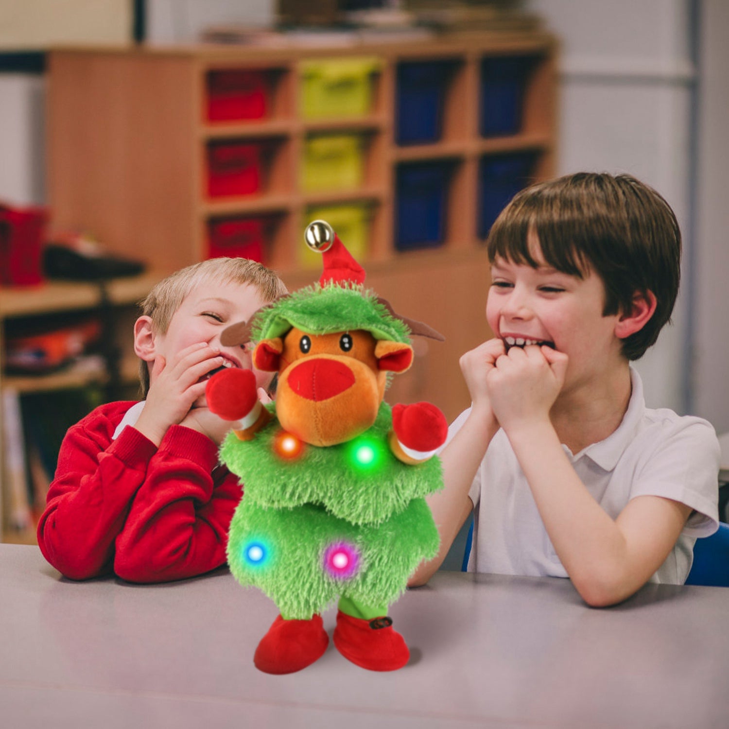 1Pc Penguin Or Elk Or Snowman Electric Dancing Singing Plush Toy Twisting Snowman Toy Talking Interactive Mimicking Funny Songs Wiggly Dance Kid Christmas Gift