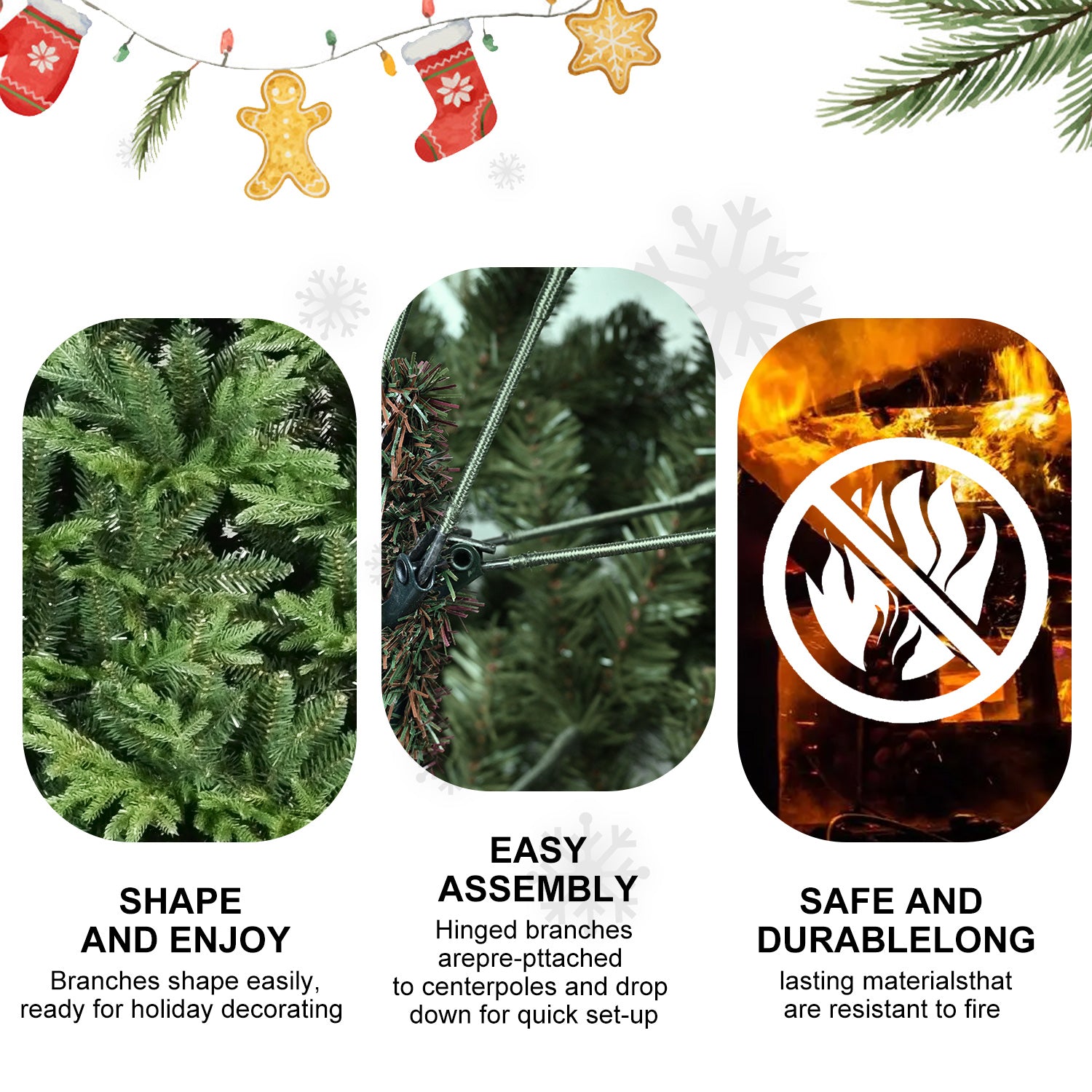 PVC Christmas Tree, Christmas Decorations, Green