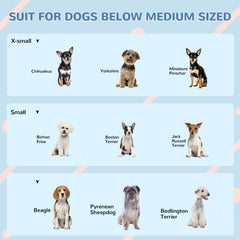 Pet House Water Resistant Puppy Shelter with Door for Indoor Outdoor, Easy to Assemble, for Small/Medium Dogs, Gray