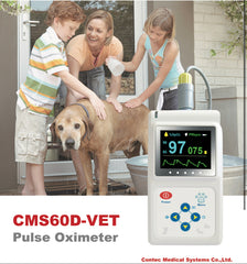 Contec Veterinary Color Display CMS60D-VET Pulse Oximeter Spo2 Probe PR Monitor
