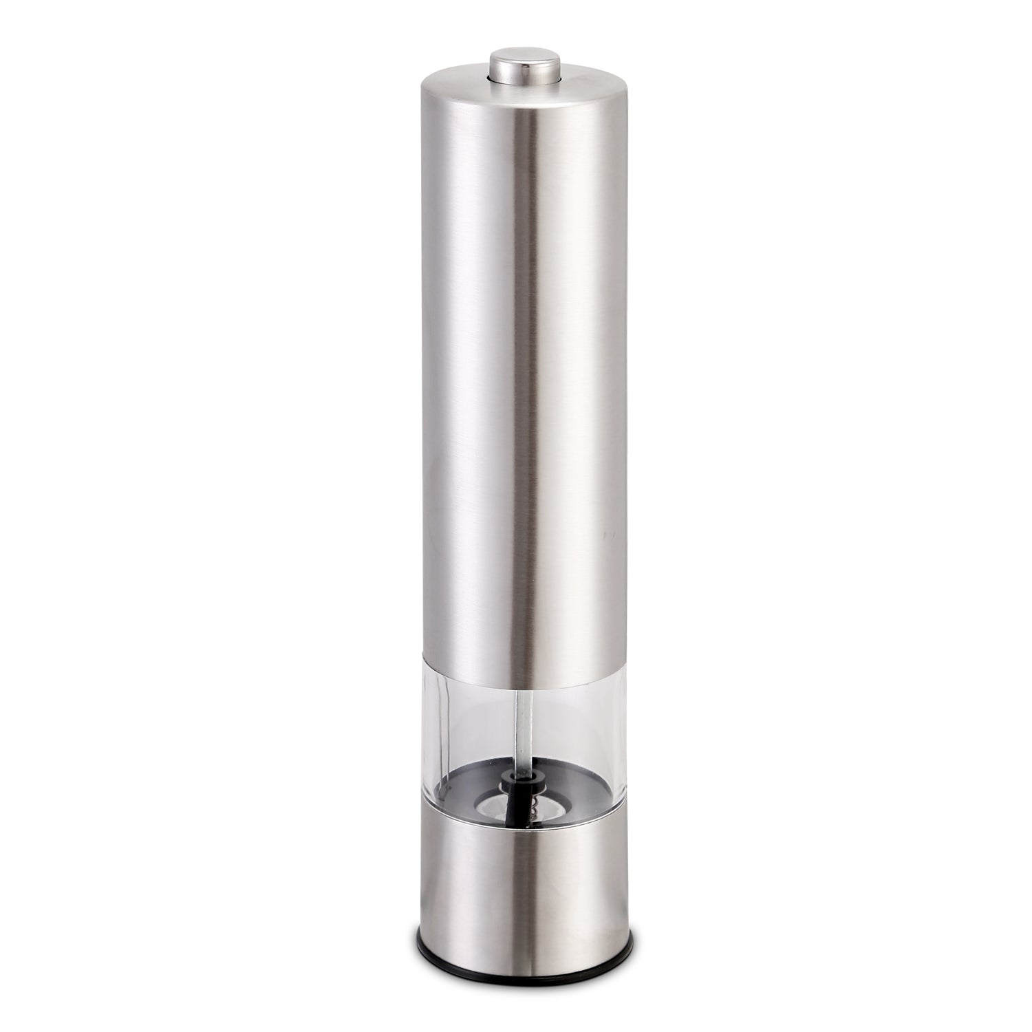 1Pc Electric Salt Pepper Grinder With Light Adjustable Coarseness Stainless Steel Salt Pepper Shaker Battery Operated Pepper Grinder Mill Easy Refill And Clean For Kitchen Preparing