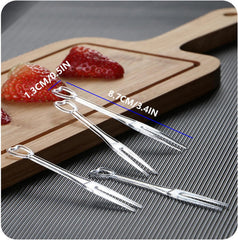 200pcs Disposable Plastic Mini Tasting Forks For Fruits, Desserts, Cheese Cubes, Snacks