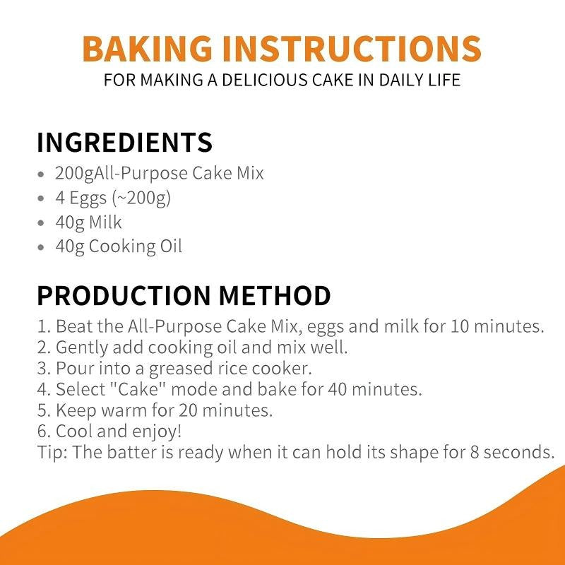 Pc Premium Cake Flour -for Home Baking - Specialized For Soft & Fluffy Vanilla Sponge Cakes, Cupcakes And Layer Cakes
