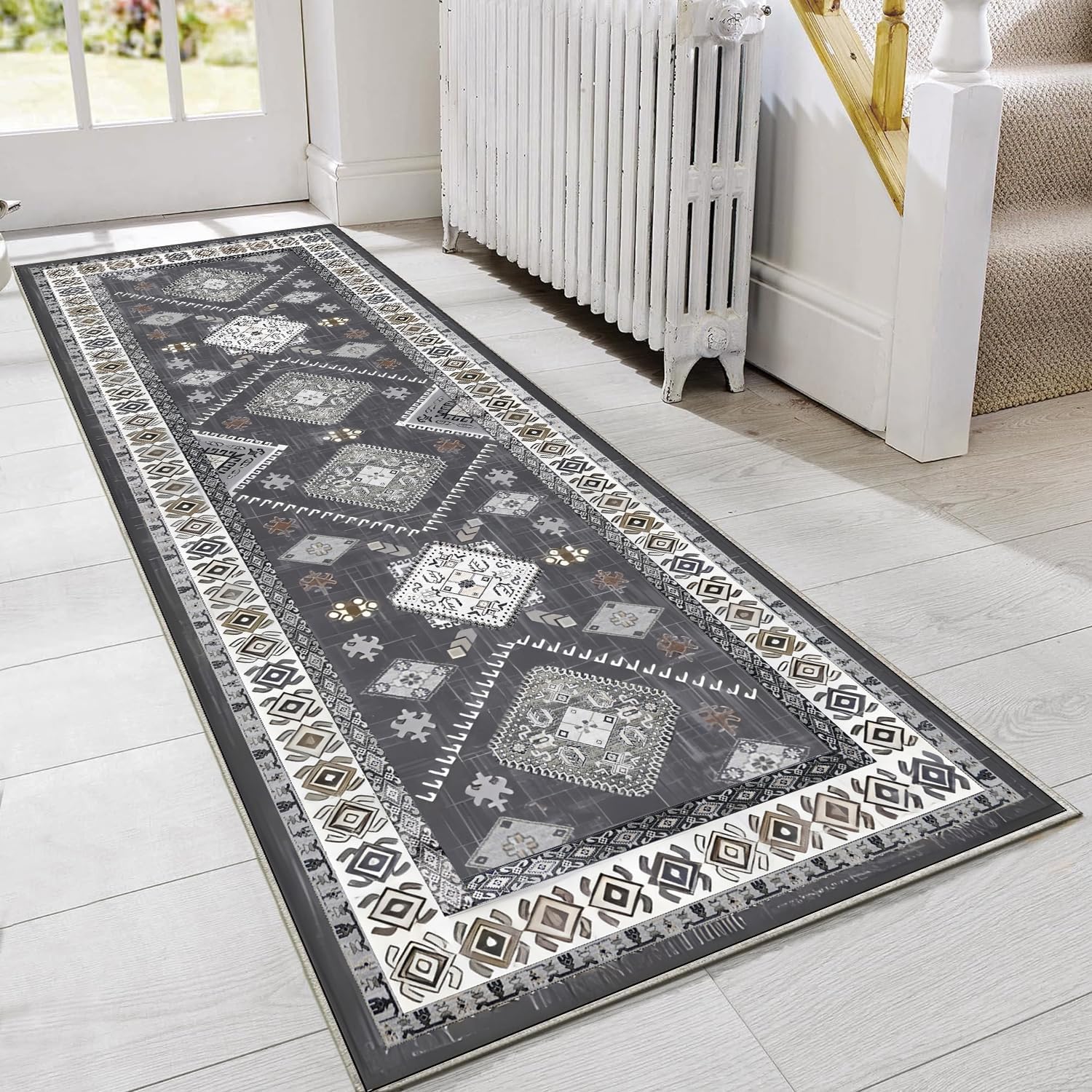 Boho Kitchen Rugs Sets 4 Piece With Runner Floral Kitchen Floor Mat Carpet Farmhouse Kitchen Rugs And Mats Non Skid Washable Runner Rug For Kitchen Floor Sink