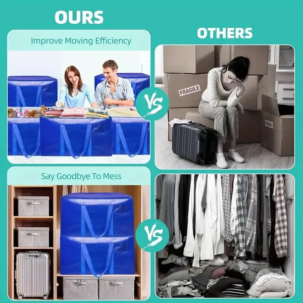 Large Mobile Bag With Zipper And Handle, Heavy-duty Storage Tote Bag Mobile Box, Saving Space, Shelf Baskets