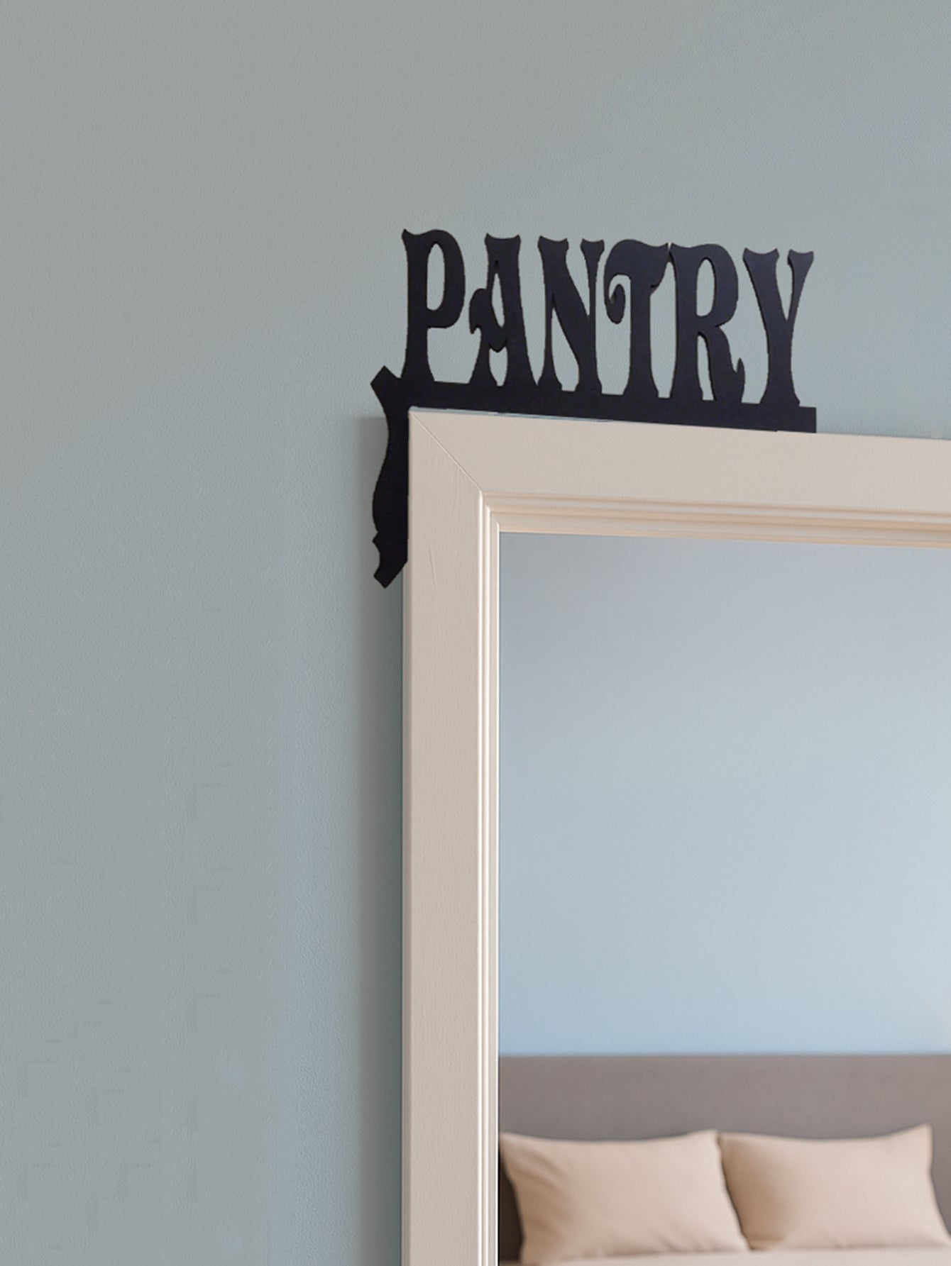 Vintage Farmhouse Pantry Sign - Hand Painted Rustic Wooden Wall Art
