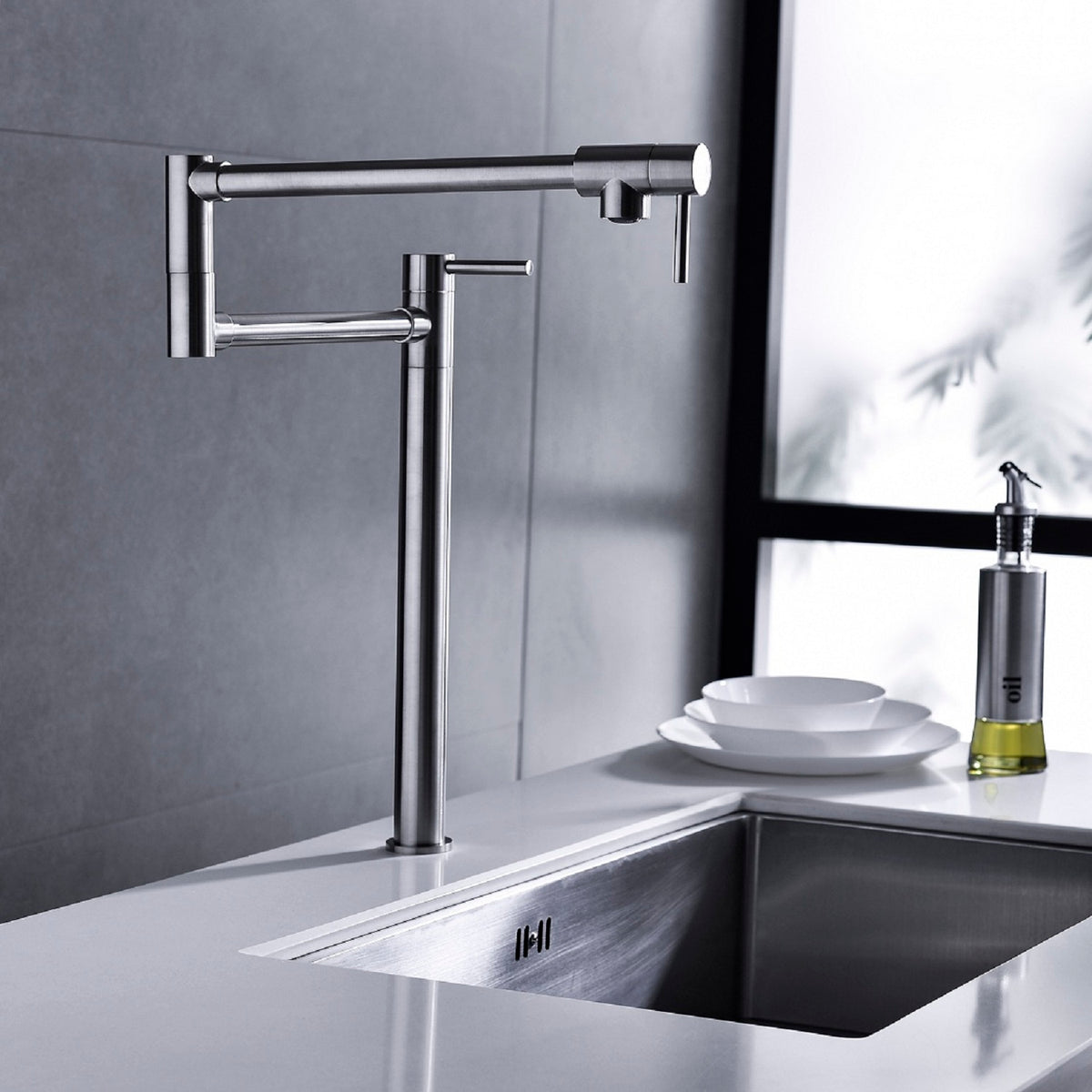 Pot Shaped Filling Faucet With Extended Handle