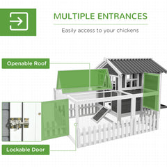 Chicken Coop with Run for 1-2 Chickens