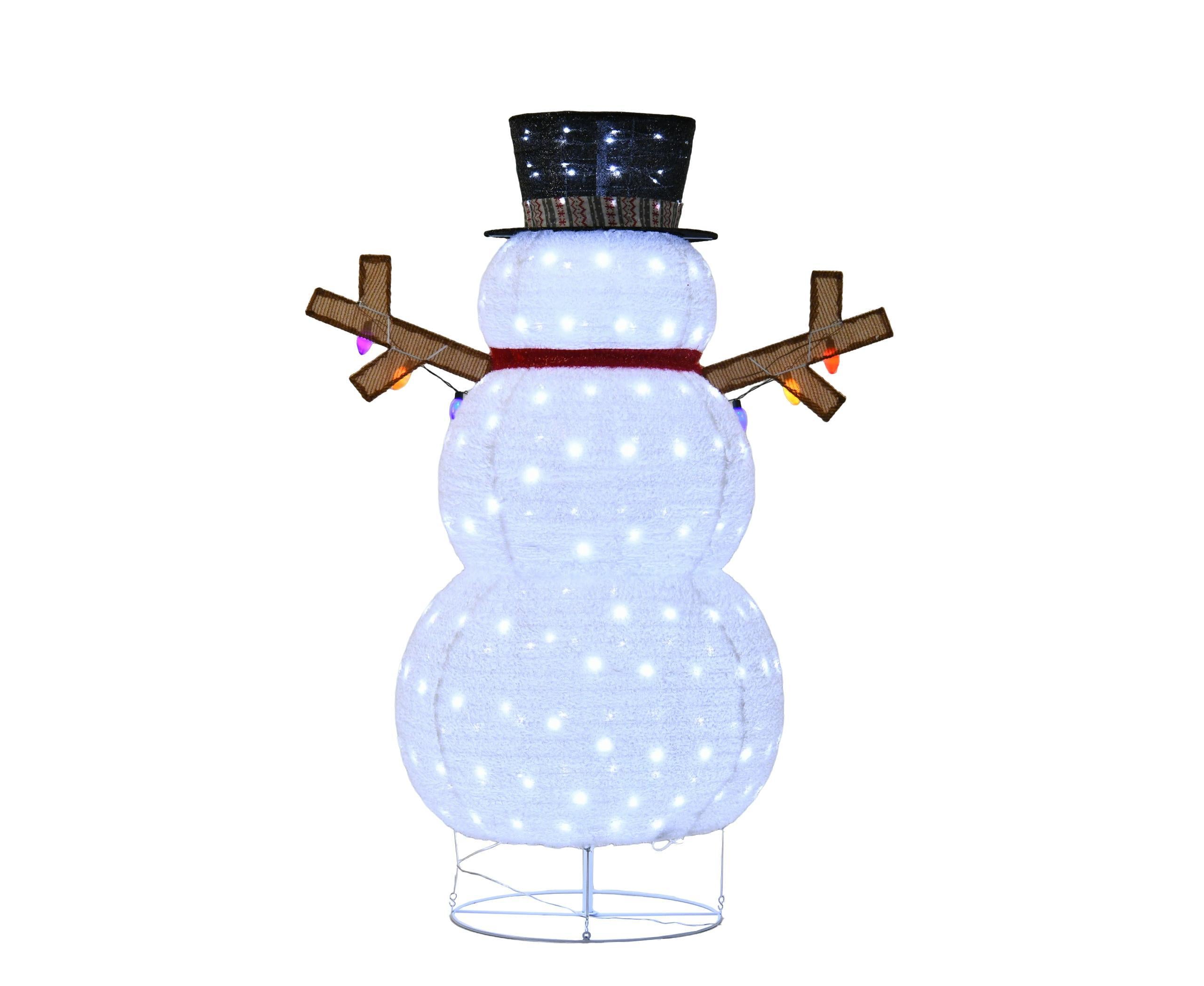 Plush Lantern Snowman With Warm LED Lights Indoor And Outdoor Christmas Decorations, Create A Warm Atmosphere, Easy To Install, Soft Plush Material, Warm Light Creates A Christmas Atmosphere