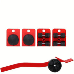 Furniture Lifter Tool Set With Brakes And Furniture Sliders Capable Of Supporting Up To 550 Pounds, Designed Specifically For Lifting And Moving Furniture Such As Refrigerators, Sofas, And Cabinets