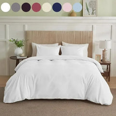 Serta Simply Clean Solid Duvet Cover King