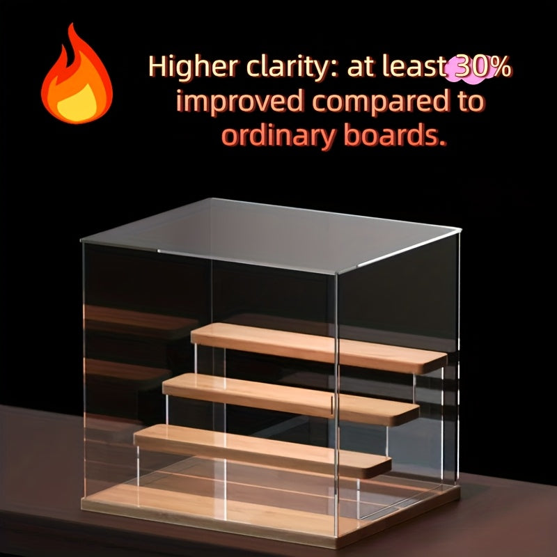 The Ins-style Blind Box Storage Box Uses Food-grade Material, With Adjustable Partitions And Transparent Display Design