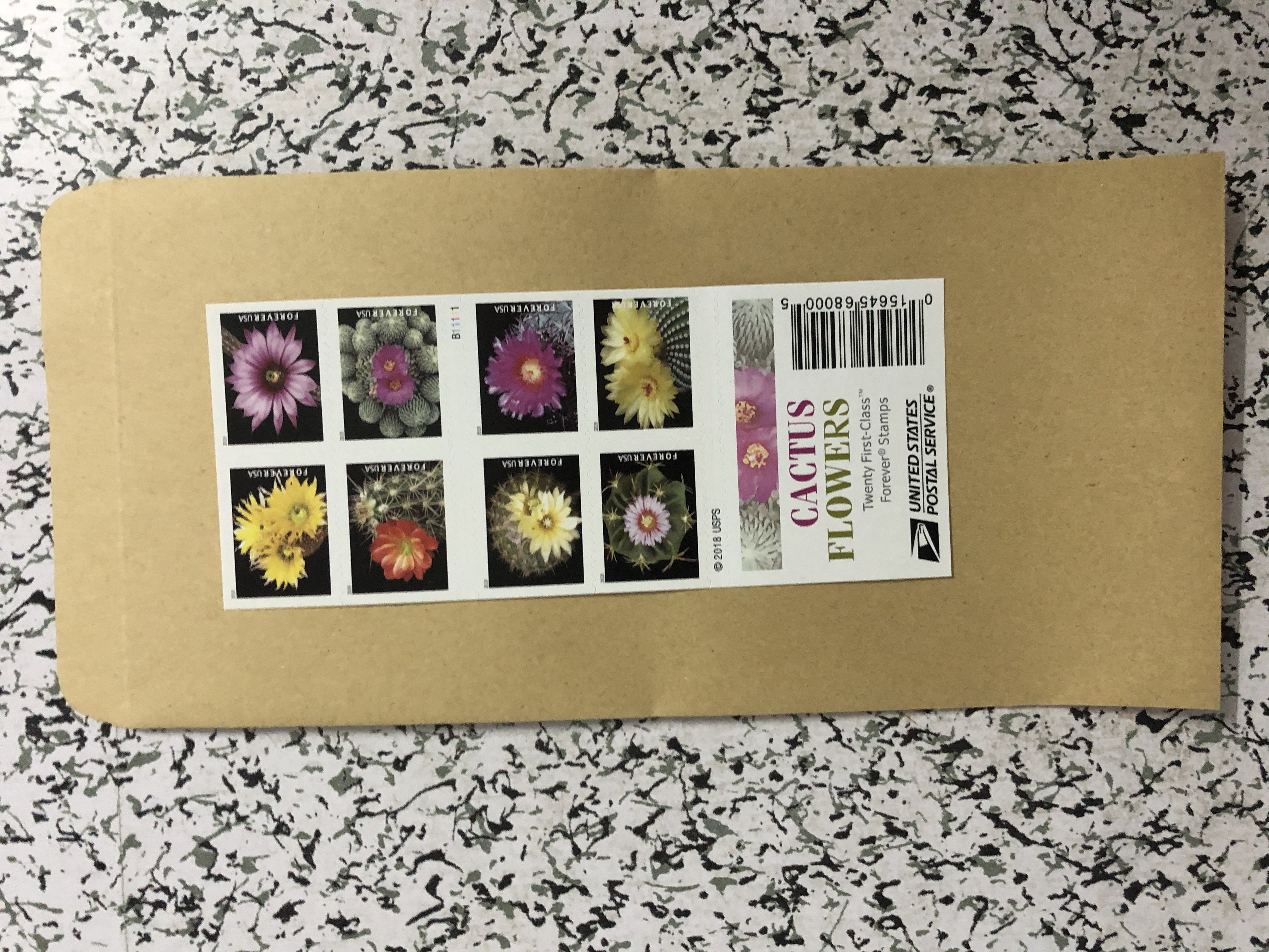 First-Class Rate U.S. FLAG STAMPS Cactus Flowers 1 0 0pcs FREE SHIPPING