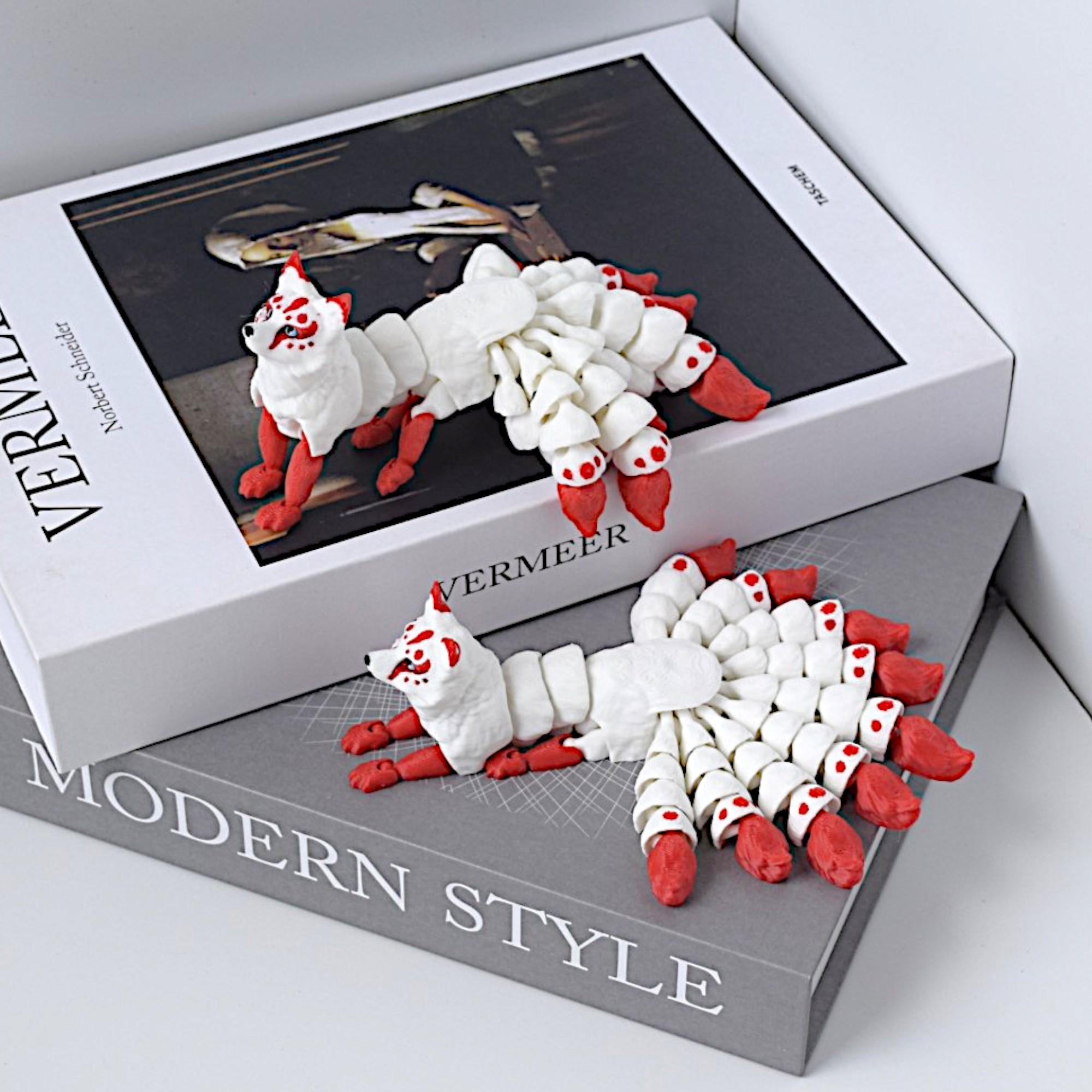 Nine-tailed Fox, Smart Fox Shape, Fantasy Texture, Exquisite Details, Fairy-style Appearance, Exquisite Craftsmanship, Thoughtful Gift Decoration, Adding Fairy Charm