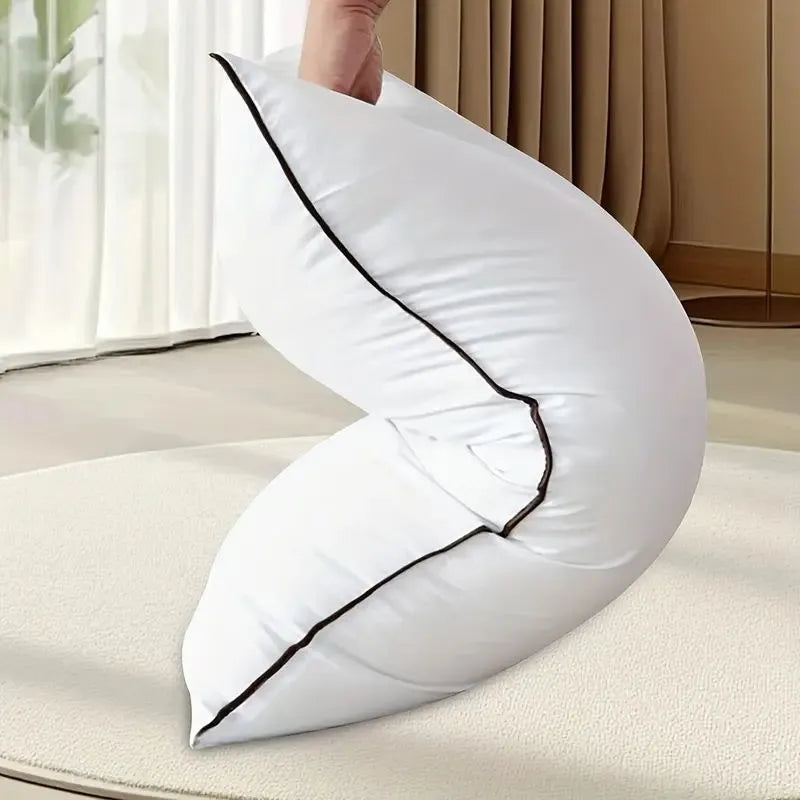 2 Pieces Bed Pillows Grey-QUEEN