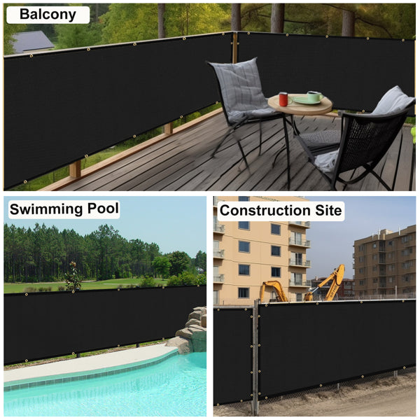 5'X50' Black HDPE Fence