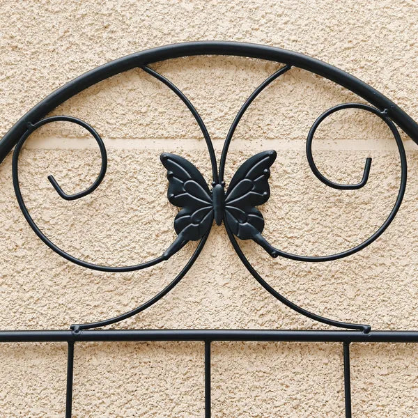 4 Pack Metal Garden Trellis 71" X 19.7" Rustproof Trellis For Climbing Plants Outdoor Flower Support Black