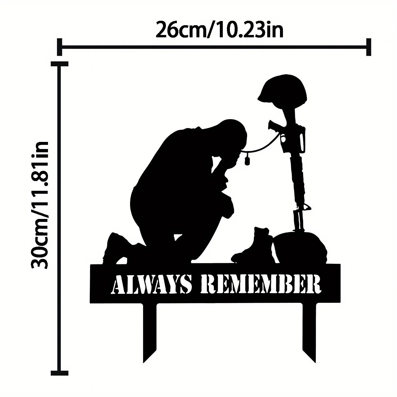 Freedom Is Not Free Silhouette Memorial - Outdoor Tribute For Fallen Heroes