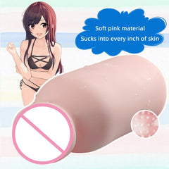 Milker Stroker Male Masturbator 0.77lbs, Mini Home Dorm Private Use Toys, Male Pleasure Doll With Textured Tunnel, Portable Pocket Vagina, Male Penis Glans Trainer
