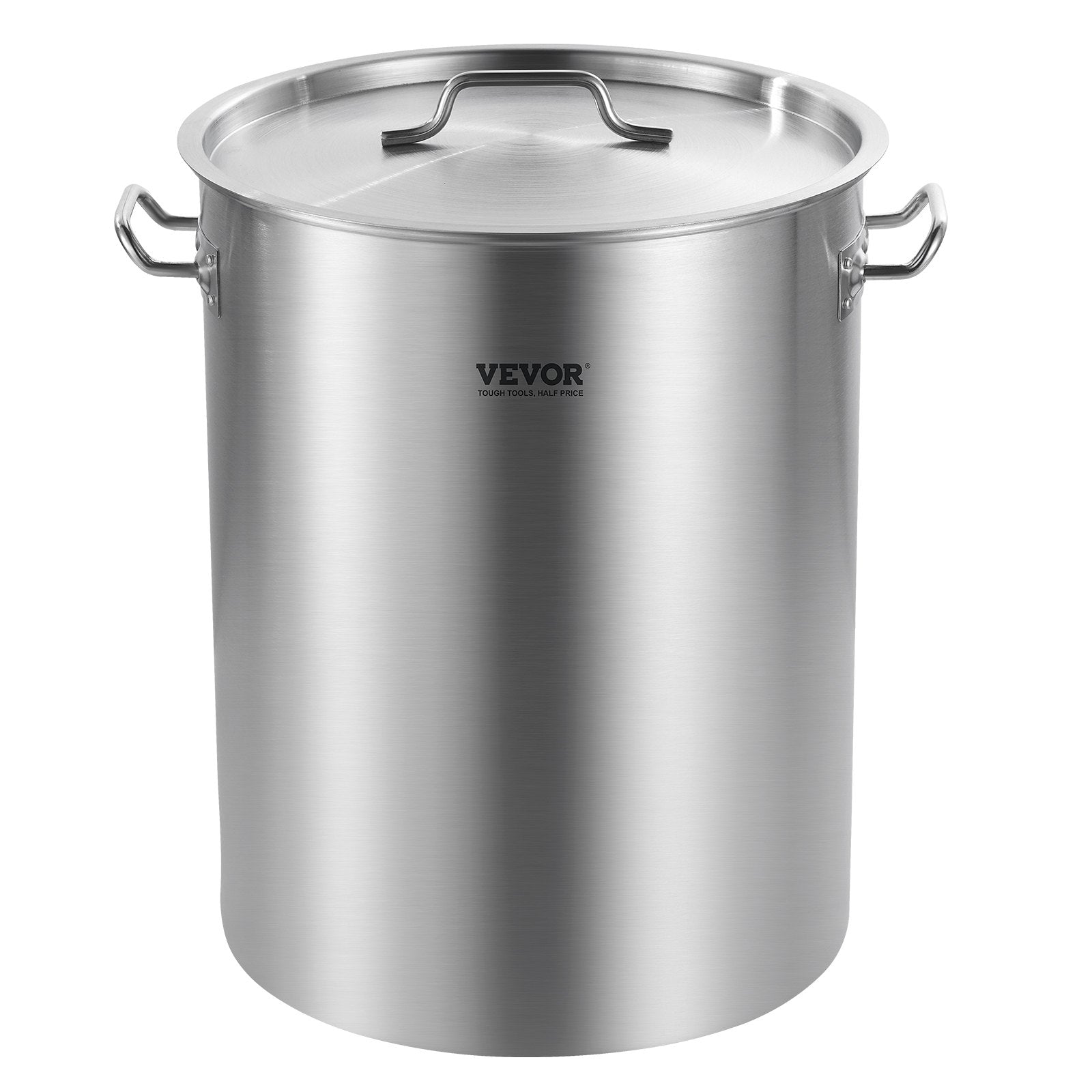 36QT Stainless Steel Stockpot Cooking Kitchen Sauce Pot With Basket Lid Handle