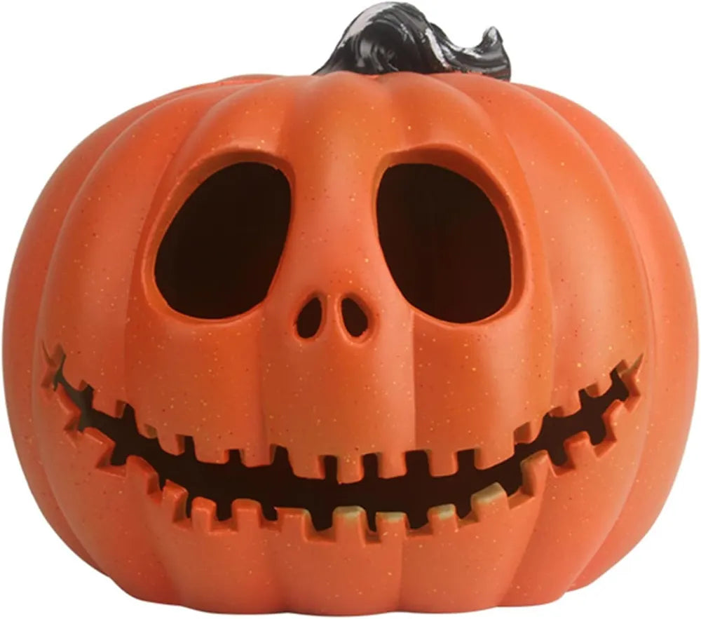 Lantern Halloween Pumpkin Lights- Waterproof Pre-lit Pumpkin Lighted JackoLantern For Halloween Porch, Party, Front Door, Fireplace Indoor And Outdoor Holiday Decorations, Sad Face, 10 Inch