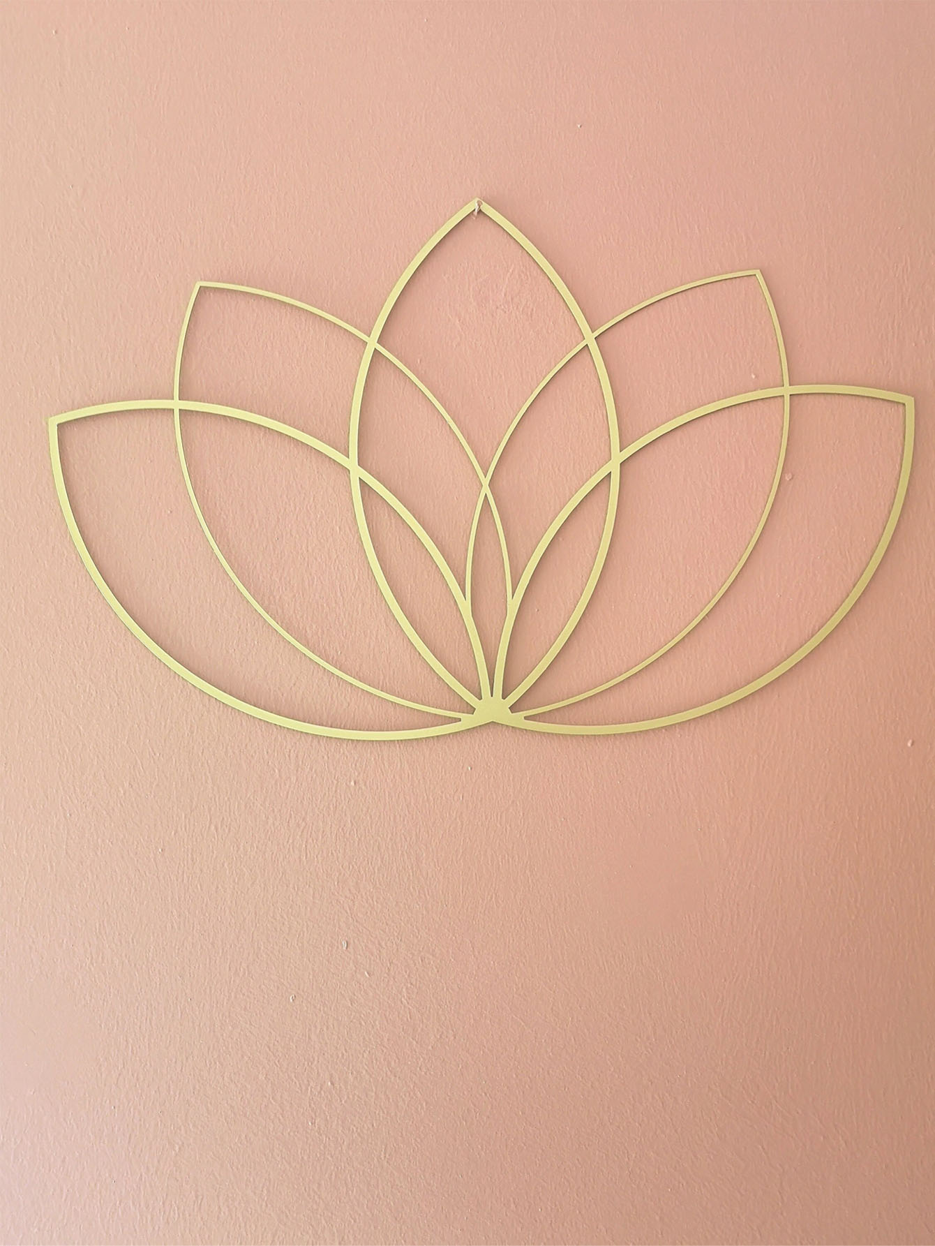 Gold Lotus Flower Metal Wall Art - Modern Zen Decor For Living Room